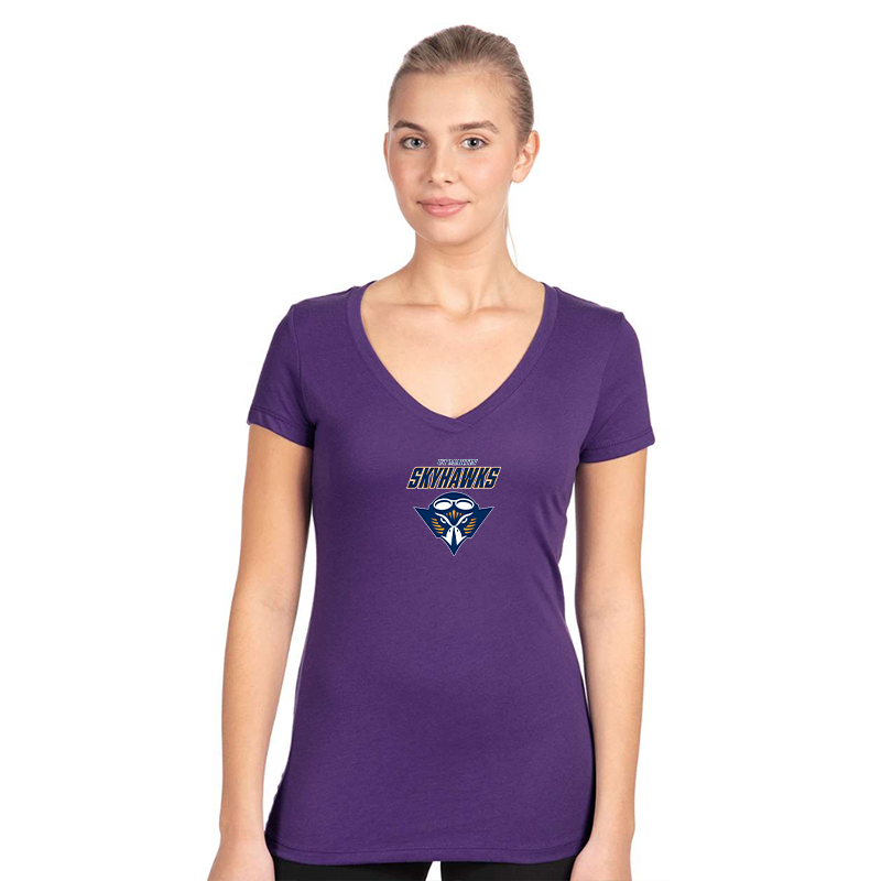 Women's Tennessee Martin Skyhawks  Next Level V-Neck T-Shirt